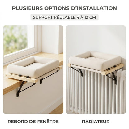 hamac pour chaton installation rebord fenêtre ou radiateur support réglable