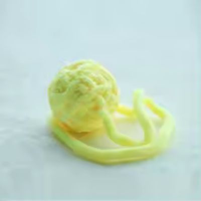 jouet chat balle jaune