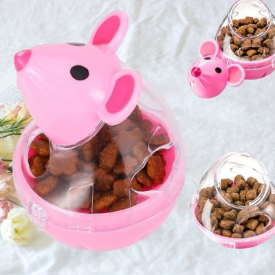 jouet chat rose dévissé