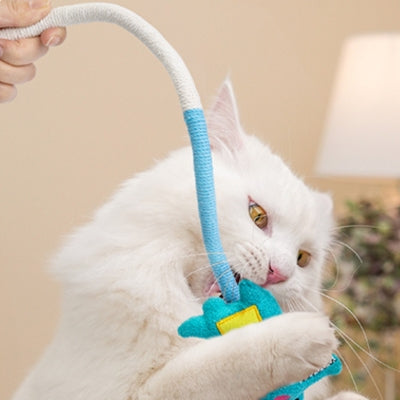 jouet pour chat turquois crocodile