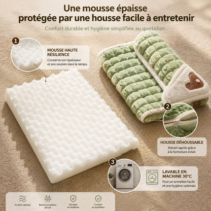 lit pour chaton mousse haute resilience housse lavable machine