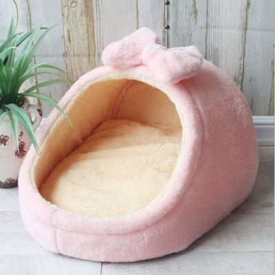 lit pour chaton rose