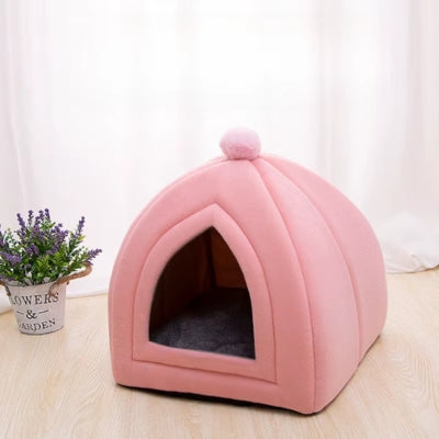 maison chaton rose