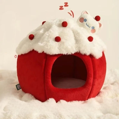 maison pour chatsut tapis blanc longs poils