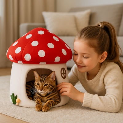 maison pour chaton tayger relaxant filette le caressant