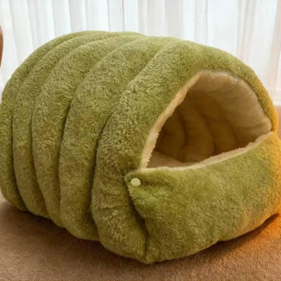 maison pour chaton vert olive