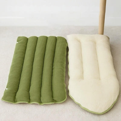  maison pour chats forme ouverte face peluche et face velours côtelé