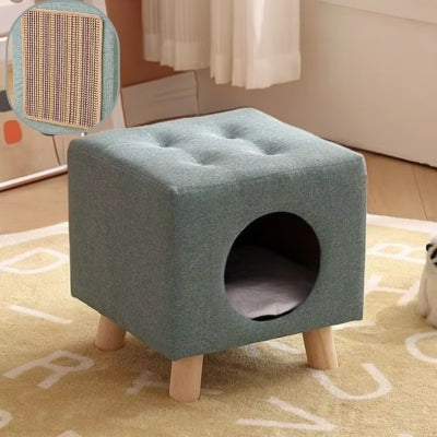 maisonnette pour chat version simple gris clair
