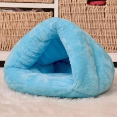 maisons pour chat bleu ciel