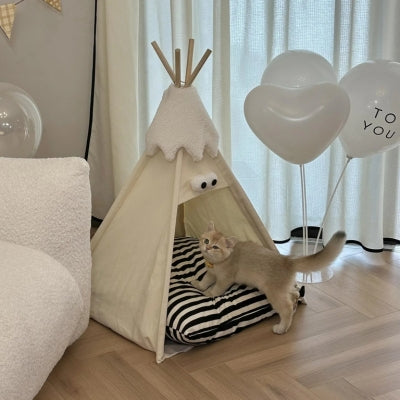 niche chat crème chat entrant dans niche 