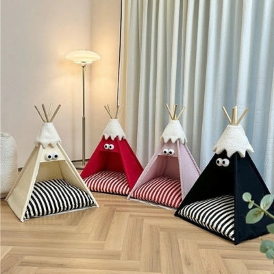 niche chat quatres niches crème rouge rose noir