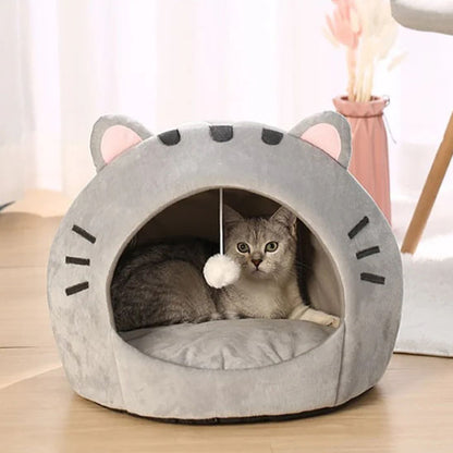 niche pour chat avec chat observant dome felin