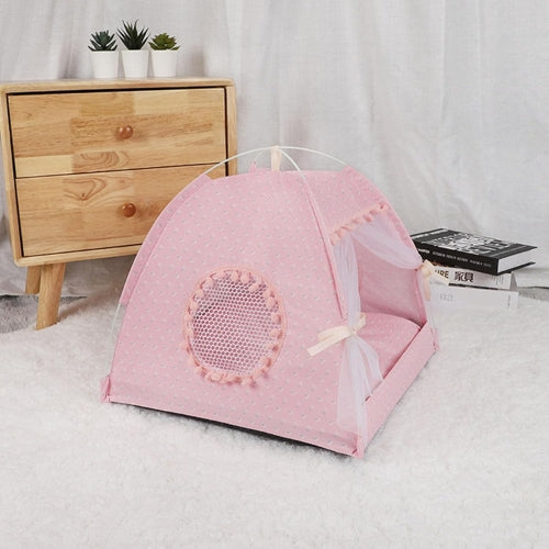 niceh pour chat rose vu de côté