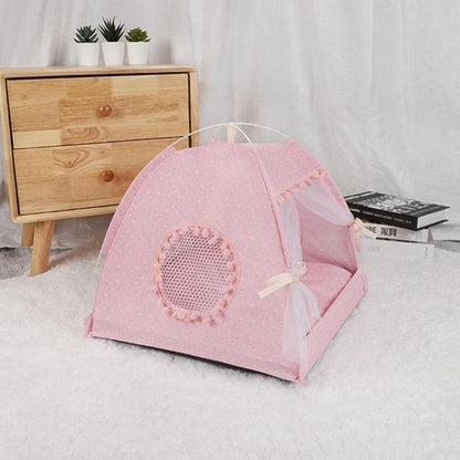 niceh pour chat rose vu de côté