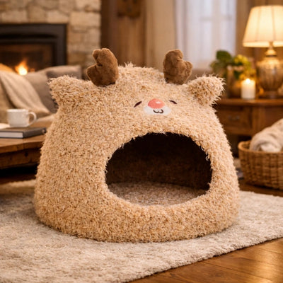 niche pour chaton faon marron