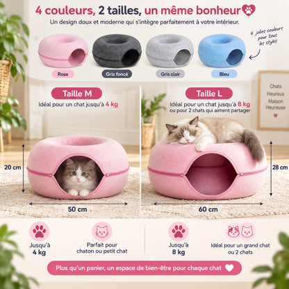 panier chat felty nest coloris tailles dimensions poids