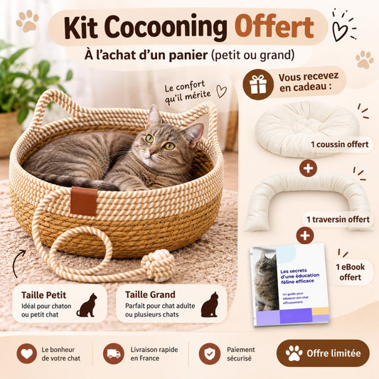 panier chat osier offre marketing coussin traversin ebook offerts