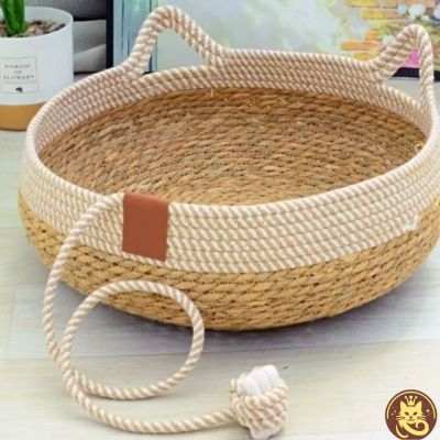 panier chat osier oser l'osier sans coussin 