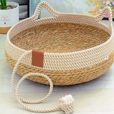 panier chat osier sans coussin