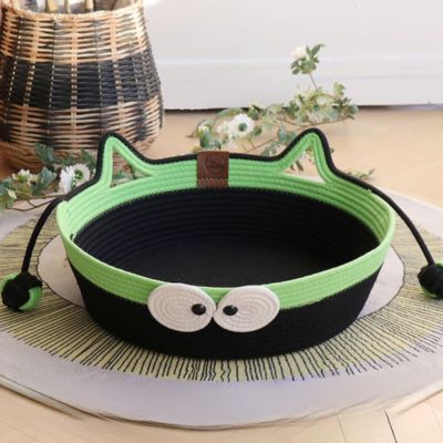 Panier Chat Osier - 2 en 1 Griffoir et Lit