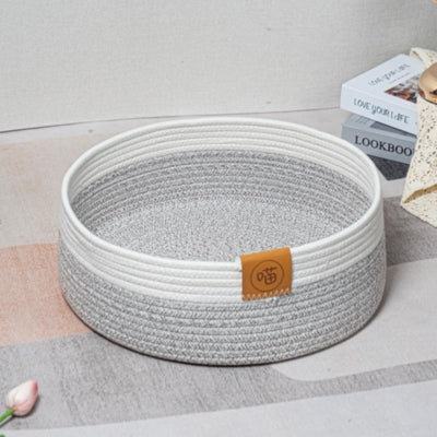 panier chatons duo bleu-gris-et-blanc