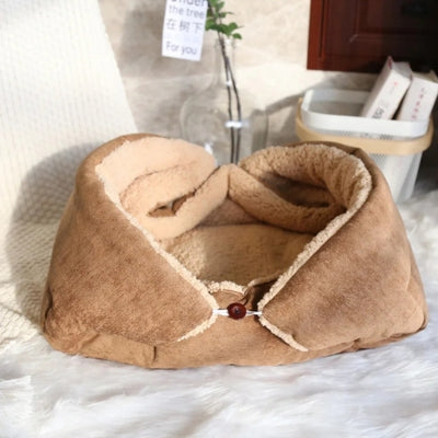 panier pour chat beige