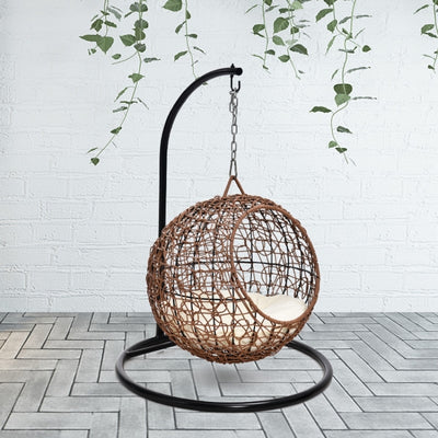 panier pour chat osier brun foncé
