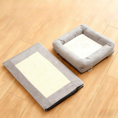 pouf niche chat triplexe félin pliable rangement compact