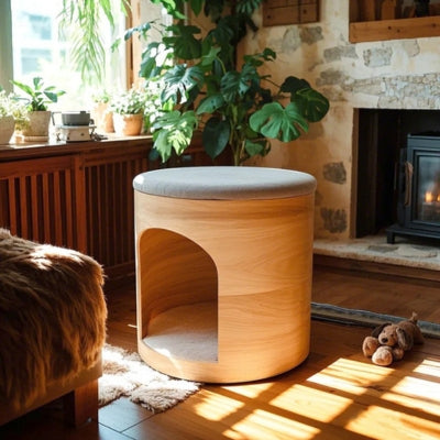 tabouret niche chat duo nest salon cheminee