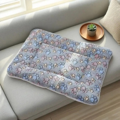 tapis chat gris pattes chat