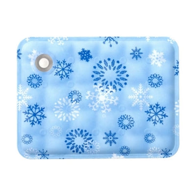 tapis frais pour chat bleu ciel flocons