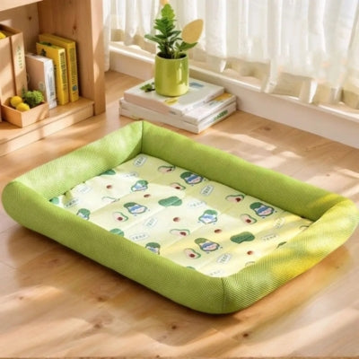 tapis rafraichissant pour chat vert bibliothèque plante