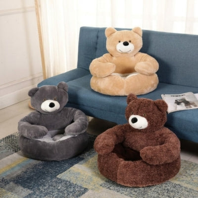 trois coloris coussins chat câlinourson
