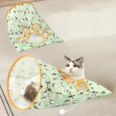  tunnel chat vert chat detendu dedans